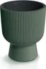 A green planter with a dark gray inner pot, shown against a white background. Produktbild-Vorschau