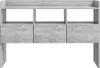 vidaXL Sideboard Betongrau 105x30x70 cm Holzwerkstoff Produktbild-Vorschau 6