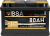 BSA Autobatterie 80Ah 12V Starterbatterie Batterie ersetzt Produktbild-Vorschau 1