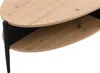 Couchtisch mit 4 Nischen aus MDF und Metall - Natürliches Produktbild-Vorschau 5