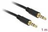 DeLOCK 83435, 3.5mm, Męska, 3.5mm, Męska, 1 m, Czarny Podgląd zdjęcia produktu 3