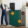 CASABEL Poubelle Tri Selectif 60L, 2x30L Acier INOX VERT Voir les images du produit 4