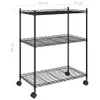 vidaXL Lagerregal mit 3 Böden und Rollen 60x35x81 cm Produktbild-Vorschau 7