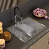 Granitan | Ocelový dřez – dřez se 2 komorami – 51 x 61 cm – Náhled obrázku produktu 2