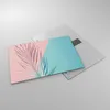 Bilder auf glas - Einteilig - Blatt Rosa Türkis - 70x50cm - Produktbild-Vorschau 2