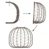 Juskys Doppelhängesessel Aria - Polyrattan Hängesessel mit Produktbild-Vorschau 22