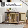 Cage pour chien PawHut, cage pour chien avec 2 portes Voir les images du produit 5