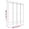 vidaXL 4-częściowy parawan antracytowy 160x200 cm tkanina Podgląd zdjęcia produktu 14