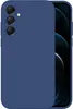 A blue phone case is shown from the back, with the phone's camera array visible. Produktbild-Vorschau