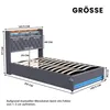 STILVORA Polsterbett 140×200 mit bettkasten,Stauraumbett Produktbild-Vorschau 7
