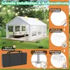 UISEBRT 4x6m Premium Party Tent Pavilion with side parts, Voir les images du produit 3