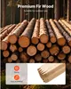 SucceBuy Holzpfähle, 25 Stück, 17,53x12,7x1219,2 mm Produktbild-Vorschau 3