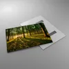 Bilder auf glas - Wald grün Sonnenstrahlen Natur - 100x70cm Produktbild-Vorschau 2