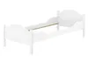 Einzelbett weiß 90x200 Futonbett Bettrahmen Singlebett Produktbild-Vorschau 3