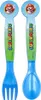 Super Mario Luigi Kinder 4 tlg Set 3 Kammer Brotdose Gabel Produktbild-Vorschau 5
