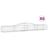 vidaXL Gabionen mit Hochbogen 6 Stk. 400x50x40/60cm Produktbild-Vorschau 3