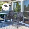 Outsunny 2 cuscini per sedie - Schienale basso - Grigio - Anteprima dell’immagine prodotto 5