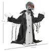 HOMCOM Halloween Dekoration Skelett mit Rot Leuchtende Produktbild-Vorschau 3