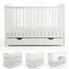 Love For Sleep Weiß Babybett Gitterbett mit Schublade 120 x Produktbild-Vorschau 9