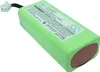 A close-up, angled view of a green battery pack with a white connector cable. Voir les images du produit