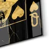 DEQOART Glasbild Echtglas 40x60 cm 'Goldene Herzkönigin' Produktbild-Vorschau 4