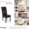 Chaise aspect cuir - marron, Lot de 4 Voir les images du produit 7