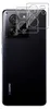 A black smartphone with a camera lens protector laid over the camera module. Produktbild-Vorschau