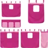 vidaXL Vorhänge für Hochbett Rosa Polyester Produktbild-Vorschau 3