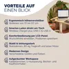 CASARIA® Höhenverstellbarer Schreibtisch elektrisch 140 x Produktbild-Vorschau 9