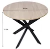 Runder Esstisch, Modell ZEN, 90x90x77cm, farbe Eiche, matt Produktbild-Vorschau 1