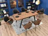 Chaise de salle à manger design MIRVAT - noyer / éco-cuir Voir les images du produit 10