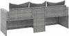 vidaXL Gartensofa, Poly Rattan, 3-Sitzer, mit Kissen, Produktbild-Vorschau 6