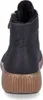 Rear view of a black boot with a brown sole. Produktbild-Vorschau