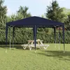 Partyzelt Blau 4x4 m PE, Pavillons & Partyzelte DesignMöbel Produktbild-Vorschau 3