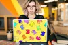 MuchoWow® Laptop Aufkleber Sticker Cover Elefant - Gelb - Produktbild-Vorschau 5