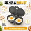 Mikrowellen-Eierkocher 2er Set, 2-Kammer Eierpochierer aus Produktbild-Vorschau 7