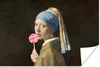MuchoWow® Poster Mädchen mit Perlenohrring - Johannes Produktbild-Vorschau 1