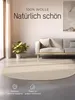 jaloom Wollteppich Lui Weiß Rund Ø 60 cm | Moderner Teppich Produktbild-Vorschau 2