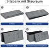 Jopassy Sitzhocker sitzbank faltbar mit Stauraum, Produktbild-Vorschau 4