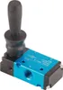 A product shot of a pneumatic valve with a joystick-like handle. Náhľad obrázku produktu