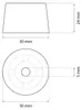 2x sossai Türstopper NTS1 | ANKE | Rot Produktbild-Vorschau 4