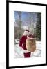 MuchoWow® Gerahmtes Poster Der Weihnachtsmann geht mit Produktbild-Vorschau 1