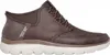 A single Skechers Summits Winterstiefel in brown is shown against a white background. Náhled obrázku produktu