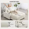 Cord-Sofa mit Schlaffunktion, Schlafsofa mit Becherhalter, Produktbild-Vorschau 8
