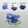 Schraubstock parallel 360° drehbar mit Amboss für Werkbank Produktbild-Vorschau 5