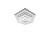 HEXIM Stuckrosette Styropor EPS weiß, Deckenrosette rund & Produktbild-Vorschau 3