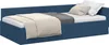vidaXL Struttura letto ad angolo con testiera blu 90 cm x Anteprima dell’immagine prodotto 1