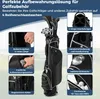 COSTWAY Golf Stand Bag con piedini, copertura antipioggia e Anteprima dell’immagine prodotto 8