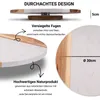 Fino Casa drehbare Marmorplatte mit Akazienholz rund Produktbild-Vorschau 4