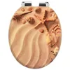 WC Sitz SAND Beige Toilettensitz Softclose MDF Produktbild-Vorschau 2